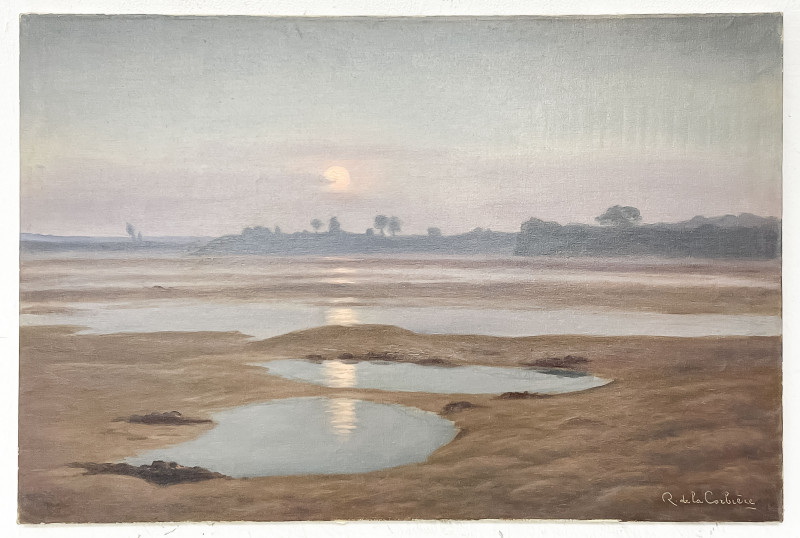 Roger de la Corbiere - Untitled (Sunset over Water)