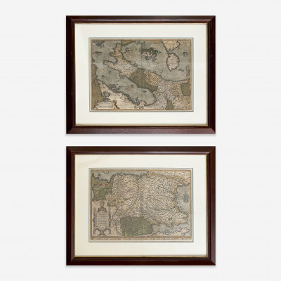 Image for Lot Abraham Ortelius, Maps of France and Italy, Group of 2