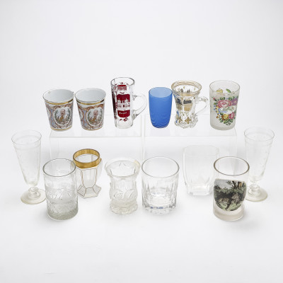 Image for Lot Collection of Bohemian and Other Glasses, Group of 14