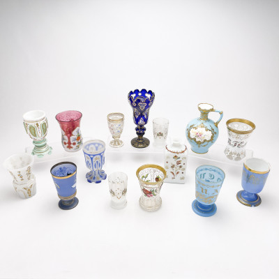 Image for Lot Collection of Bohemian Goblets, Group of 16