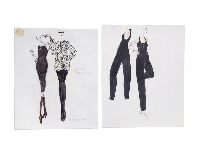 Joe Eula - 10 Fashion Illustrations for Geoffrey Beene
