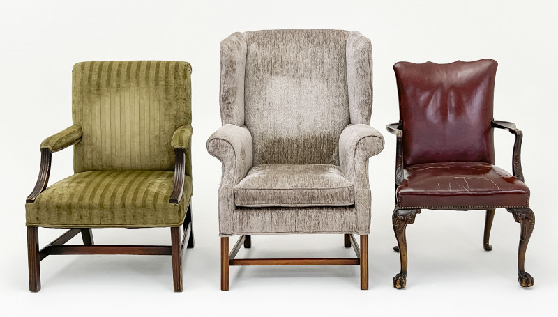Armchairs, Group of 3