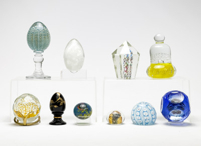 Image for Lot Collection of 10 Glass Paperweights
