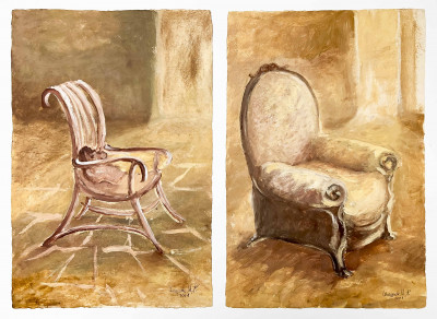 Image for Lot Marysole Wörner Baz - Chairs (2 Works)