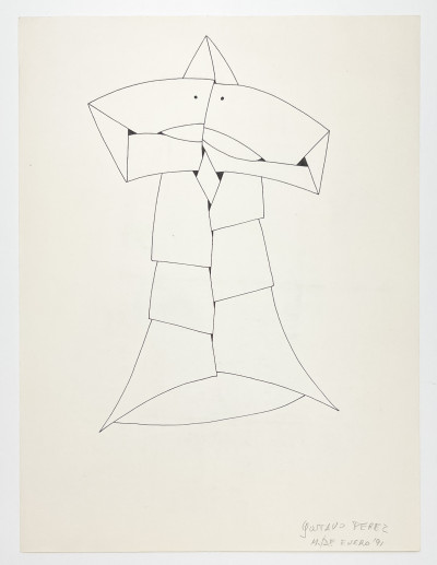 Gustavo Perez - Untitled (Linear Composition)