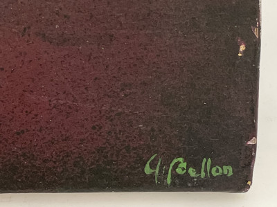 Alberto Bellon - Untitled (Form in Purple, Orange, and Green)