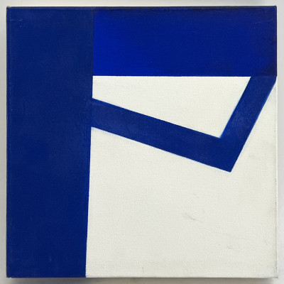 Unknown Artist - Composition in Blue and White