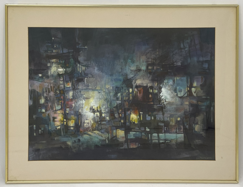 Edmund E. Niemann - Cityscape at Night