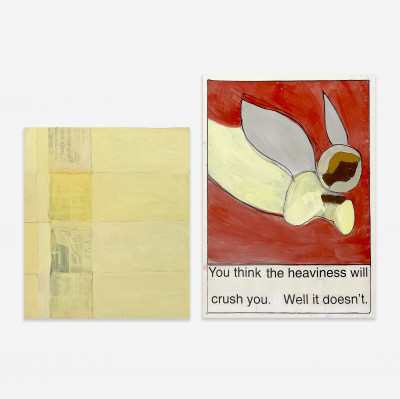 Image for Lot Jeanne Risica and Ronald Ottaviano - You think the heaviness will crush you. Well it doesn't. / Untitled (2 Works)