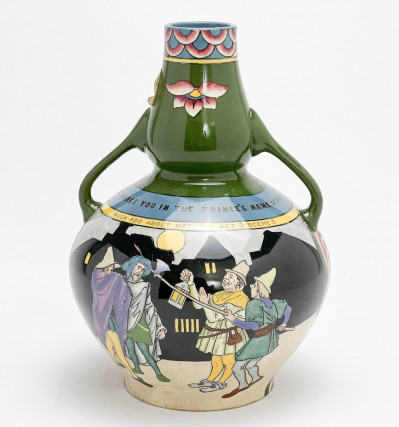 Foley Intarsio - Twin Handled Theater Much Ado About Nothing Vase