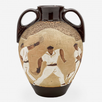 Image for Lot Étienne Vilotte & Poterie De Ciboure - Amphora Vase
