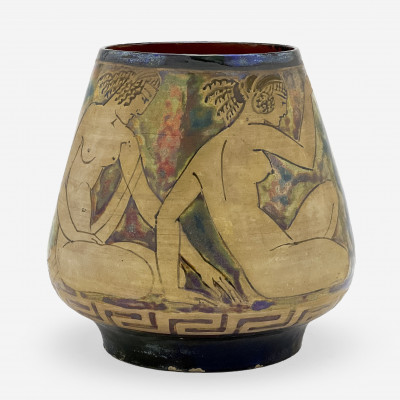 Image for Lot Vase with Classical Scene