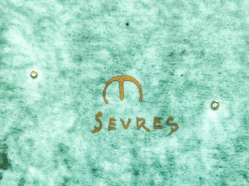 Sèvres Ceramic Platter with Centaur Scene