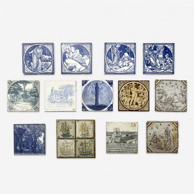 Image for Lot Mintons - Mintons and Other Tiles, Group of 13
