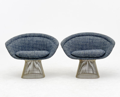 Warren Platner - Lounge Chairs, Pair