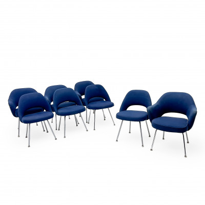 Image for Lot Eero Saarinen-Knoll - Chairs, Set of 8