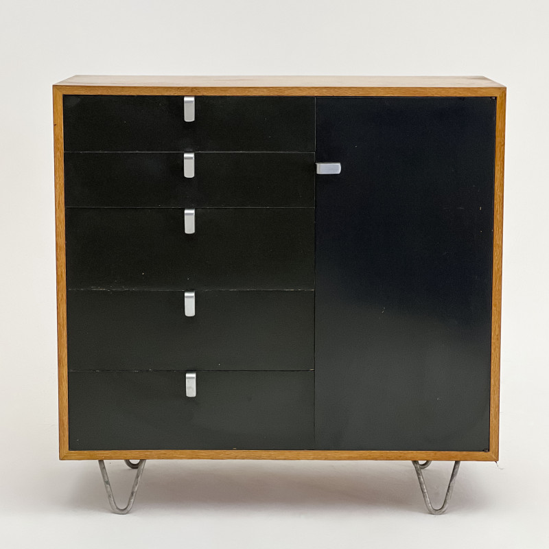 George Nelson for Herman Miller - Thin Edge Ebonized Front Cabinet