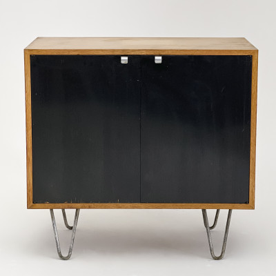 George Nelson for Herman Miller - Thin Edge Ebonized Front Two Door Cabinet