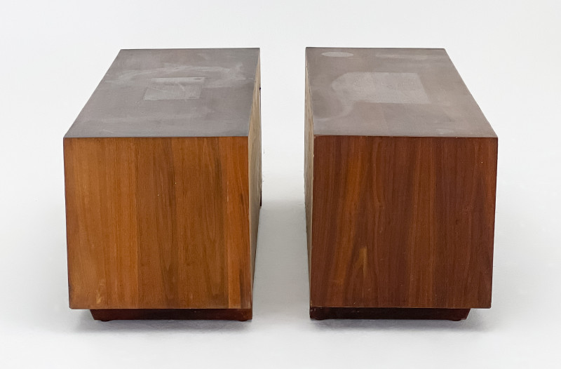 Mid Century Low Cabinets, Pair