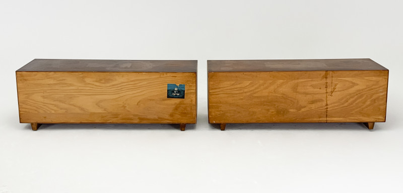 Mid Century Low Cabinets, Pair