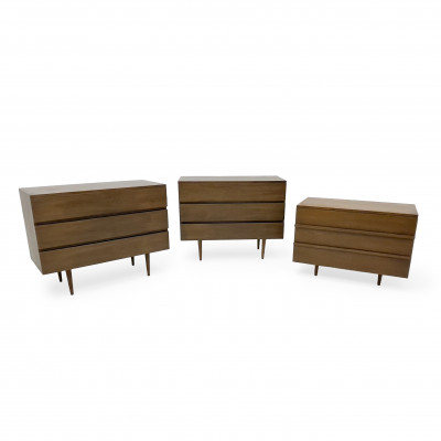Image for Lot Mel Smilow - Mid-Century Walnut Dressers, Group of 3
