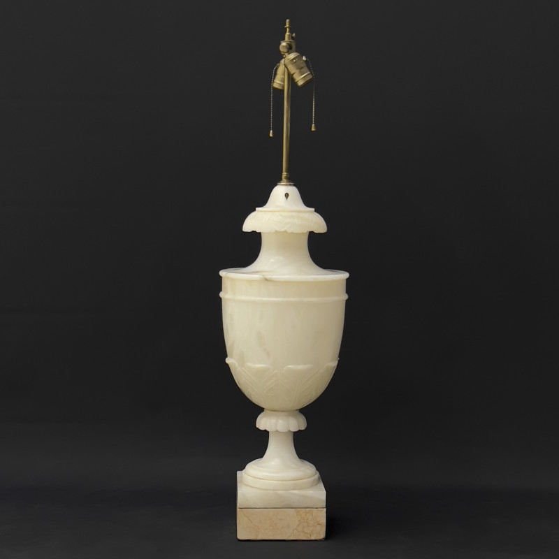 Large Alabaster Urn Lamp