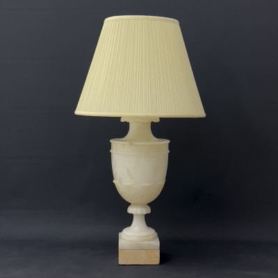 Image for Lot Large Alabaster Urn Lamp
