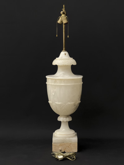 Large Alabaster Urn Lamp