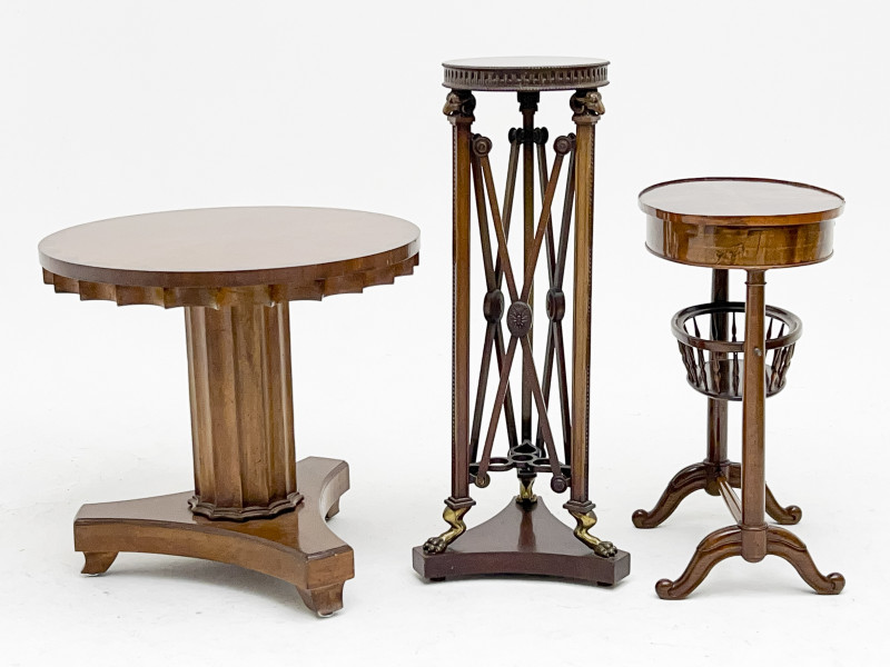 Two Occasional Tables and Stand