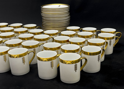 Image for Lot Tiffany & Co. - Frank Lloyd Wright in Imperial Coffee Cups and Plates, Group of 60