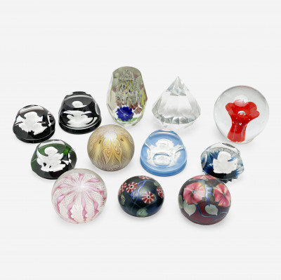 Image for Lot David Lotton, Tiffany & Co., Barrat and Other Paperweights, Group of 13