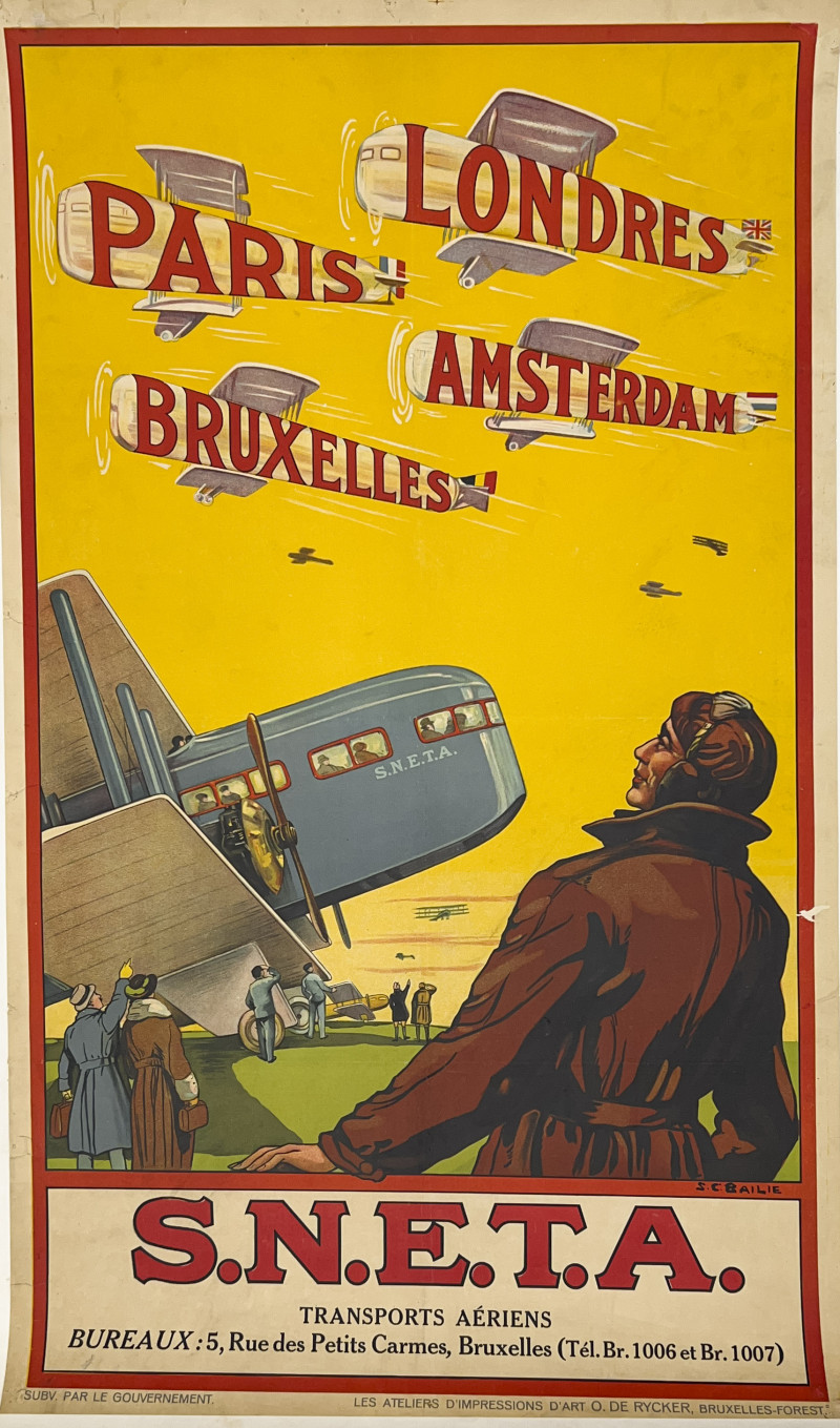SNETA Airlines Poster