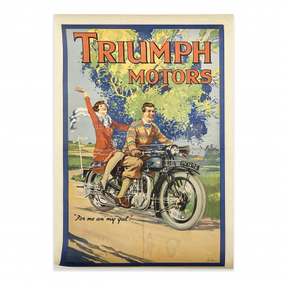 Image for Lot Triumph Motors Poster