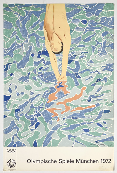 David Hockney  - 1972 Munich Olympic Games Poster