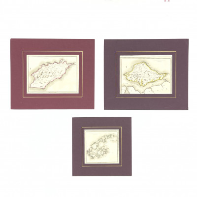 Image for Lot John Thompson - Map of Isles of Scilly, Mann, and Wight, Group of 3