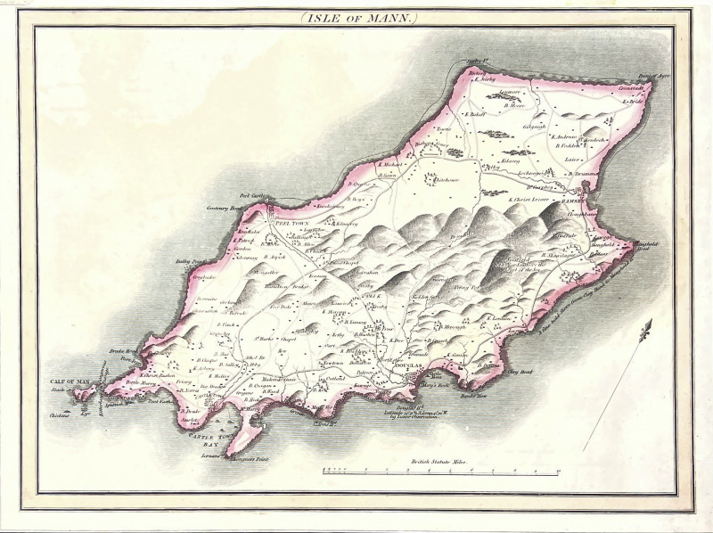 John Thompson - Map of Isles of Scilly, Mann, and Wight, Group of 3