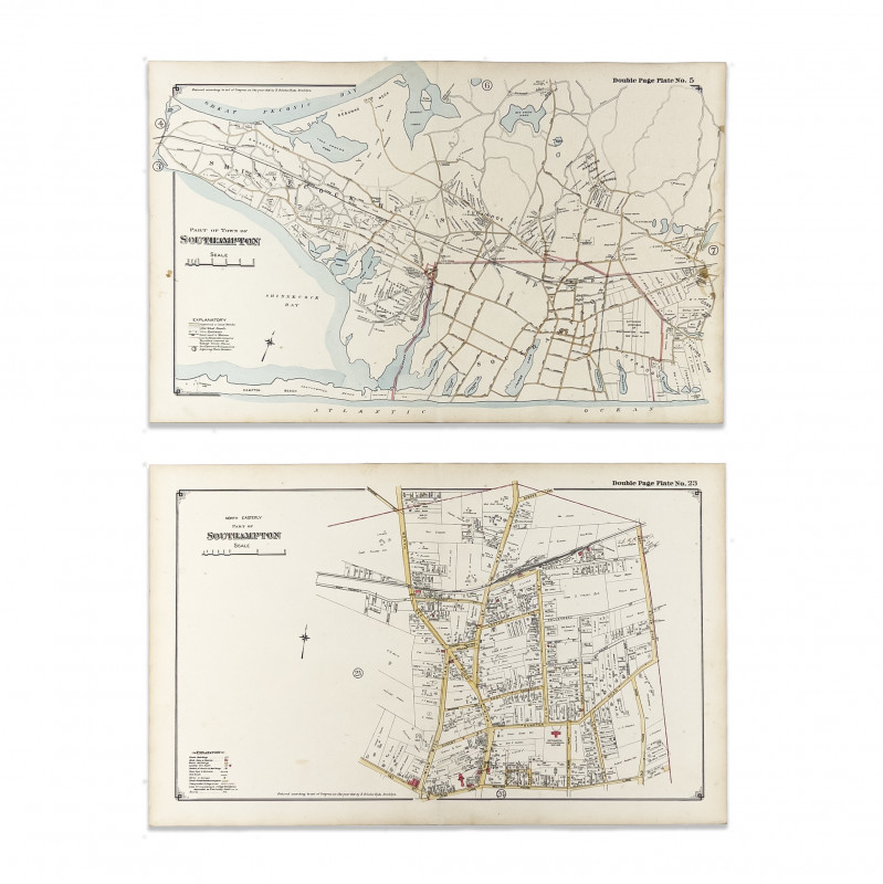 E. Belcher Hyde Map Co. - Maps of Southampton, Group of 2
