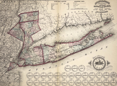 Asher and Adams. - Maps of New York, Group of 2