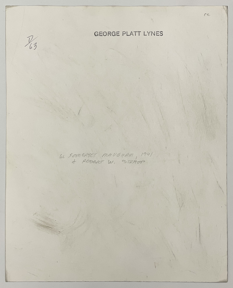 George Platt Lynes - William Somerset Maugham with Robert W. Bishop
