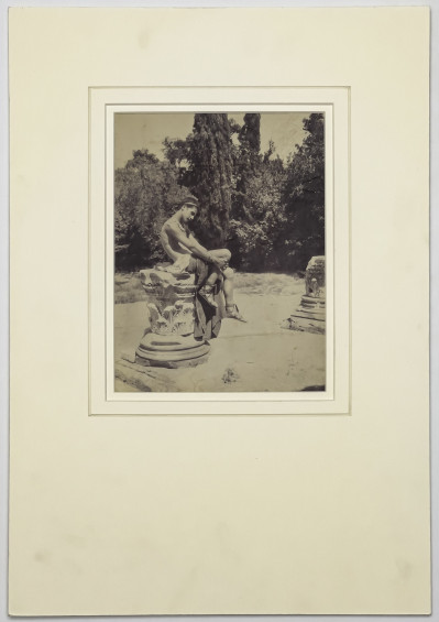 Baron Wilhelm von Gloeden (attributed) - Untitled (Boy in Garden)