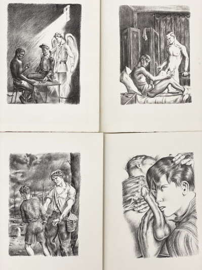 Jean Genet and Rolland Caillaux - Vingt lithographies pour un livre que j'ai lu