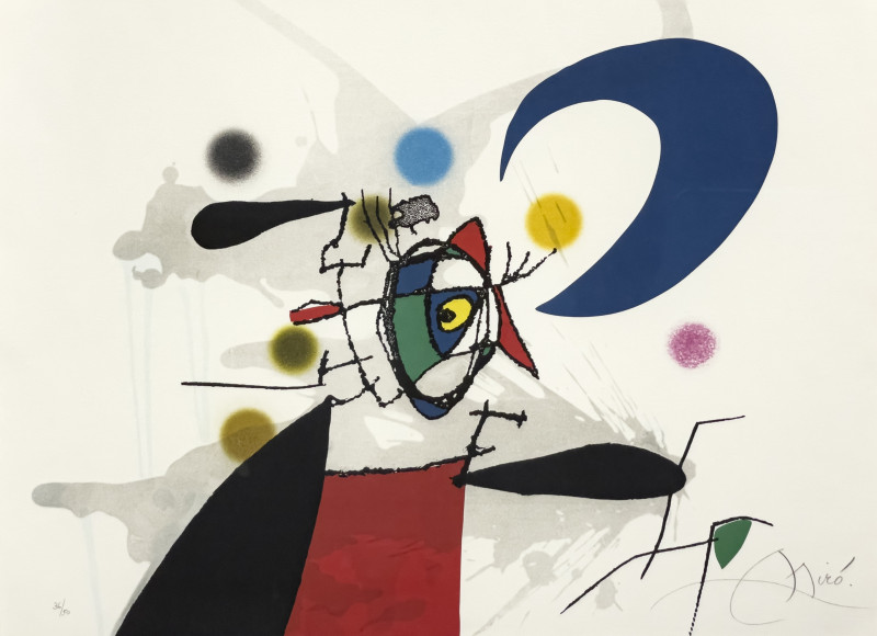 Joan Miró - La mégère et la lune (Dupin 582)