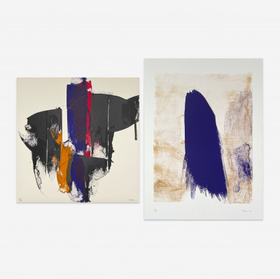 Image for Lot Cleve Gray - Purple Compositions, 2 Prints