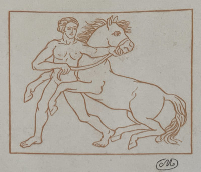 Image for Lot Aristide Maillol - Man With Horse