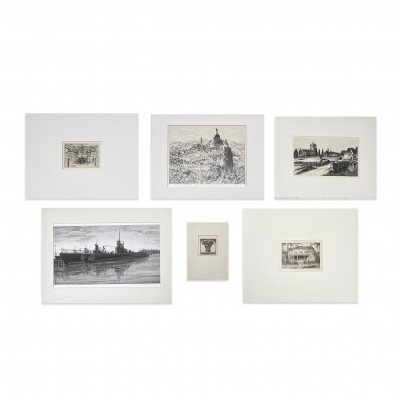 John Taylor Arms - Etchings, Group of 6