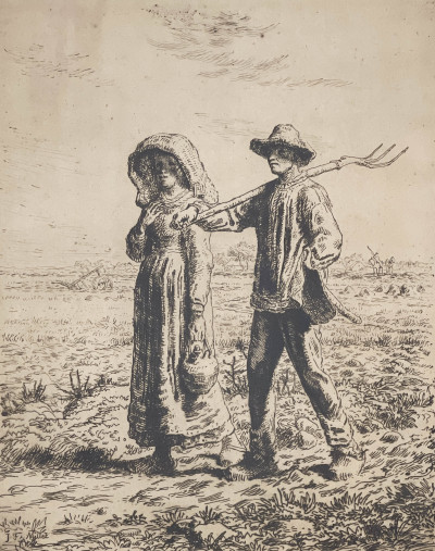 Jean-François Millet - Peasants Going to Work