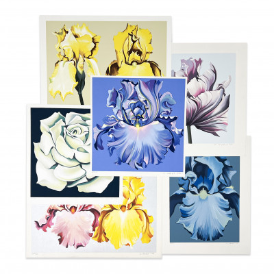 Lowell Nesbitt - Floral Prints, Group of 6