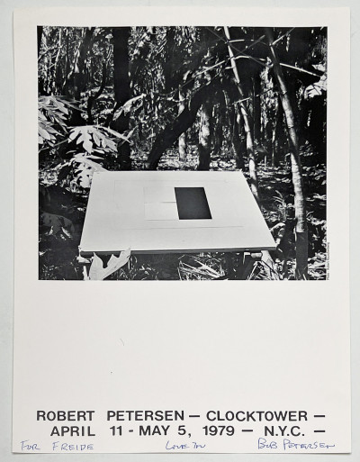 Robert Petersen - Clock Tower Exhibition Poster, 1979