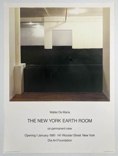 Walter De Maria - The New York Earth Room Exhibition Poster