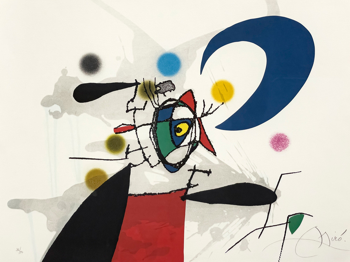 LOT 80 | Joan Miró, La mégère et la lune (Dupin 582) (1973)